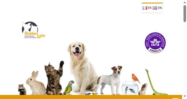 Screenshot of goldenwaypets.com