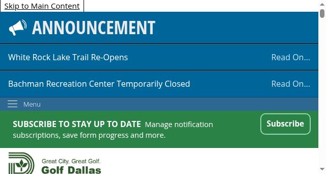Screenshot of golfindallas.net
