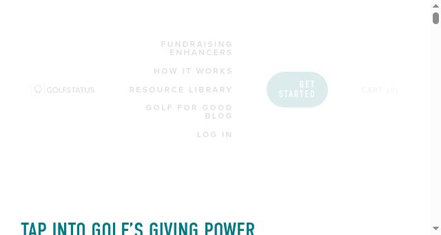 Screenshot of golfstatus.com