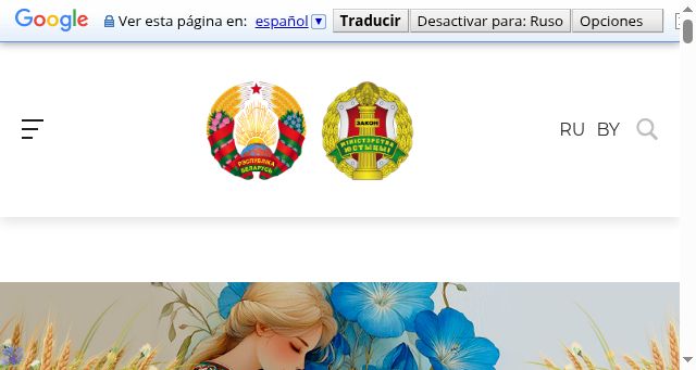 Screenshot of gomeljust.gov.by