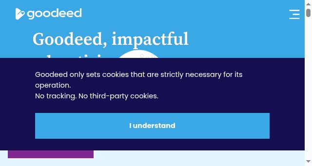 Screenshot of goodeed.com