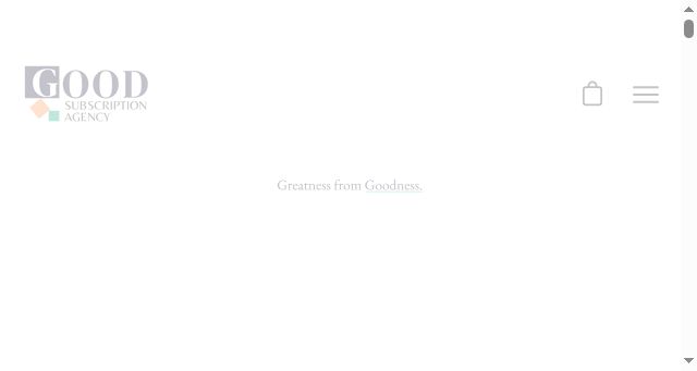 Screenshot of goodsubscription.agency