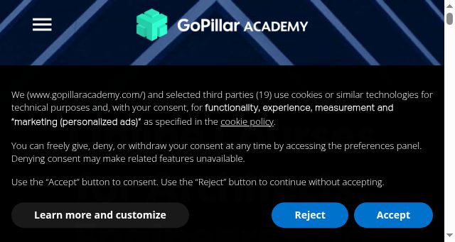 Screenshot of gopillaracademy.com