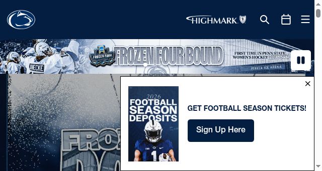 Screenshot of gopsusports.com
