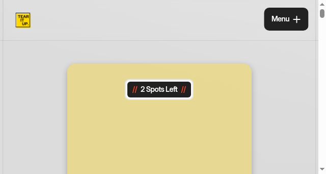 Screenshot of gotearitup.com