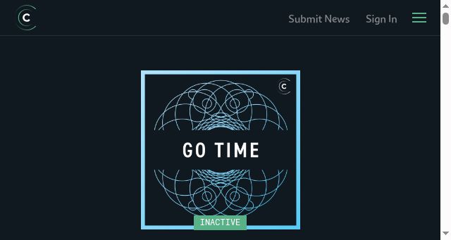 Screenshot of gotime.fm