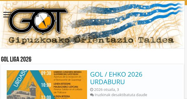 Screenshot of gotorientazioa.org