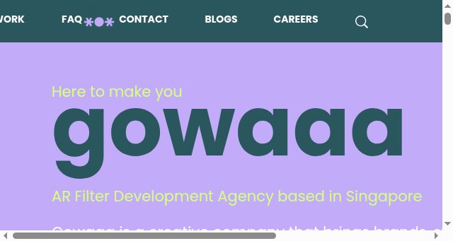 Screenshot of gowaaa.com