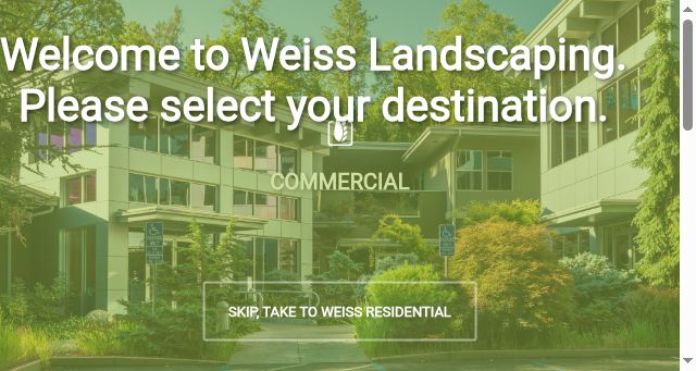 Screenshot of goweisslandscaping.com