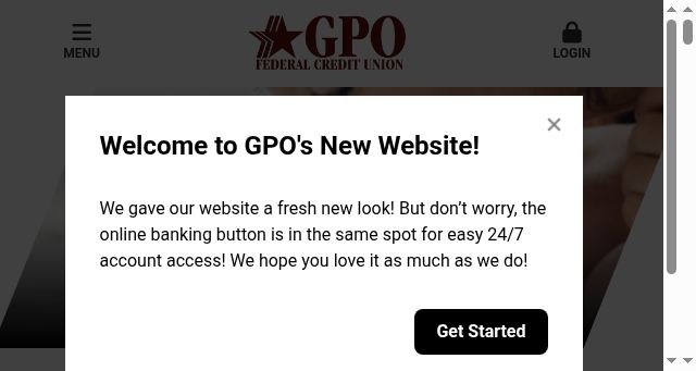 Screenshot of gpofcu.com