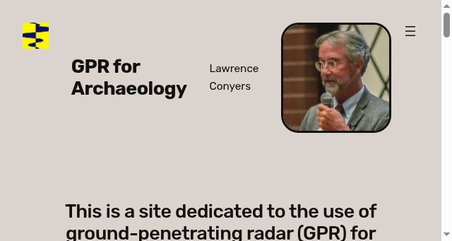 Screenshot of gpr-archaeology.com