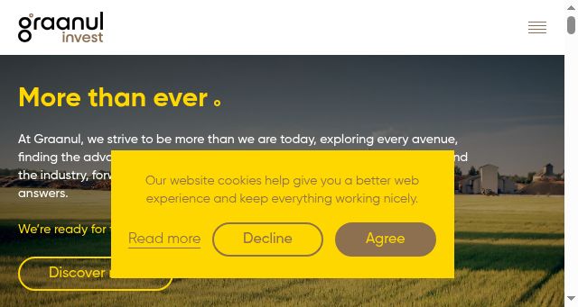 Screenshot of graanulinvest.com
