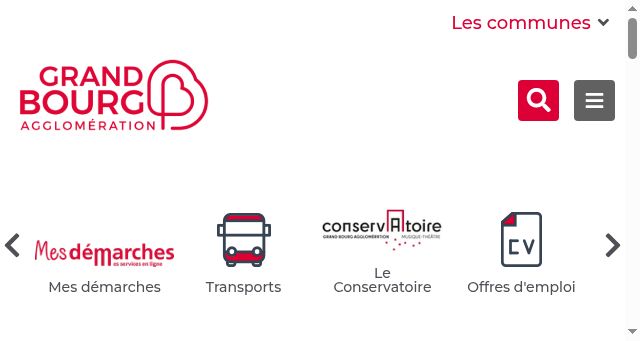 Screenshot of grandbourg.fr