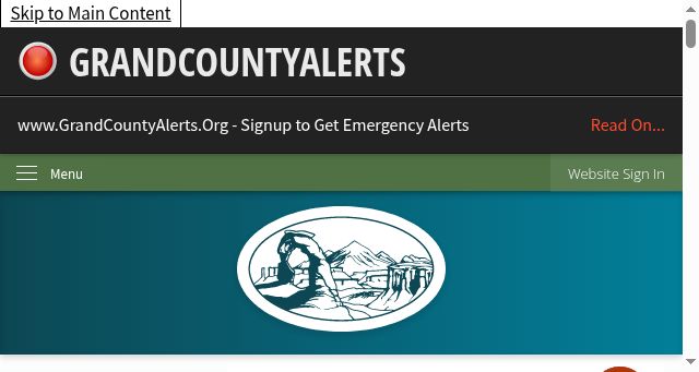 Screenshot of grandcountyutah.gov