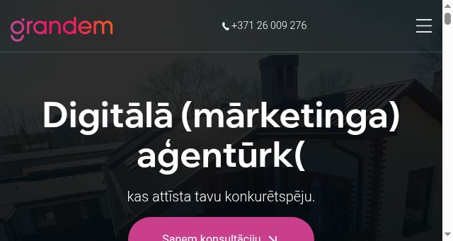 Screenshot of grandem.lv