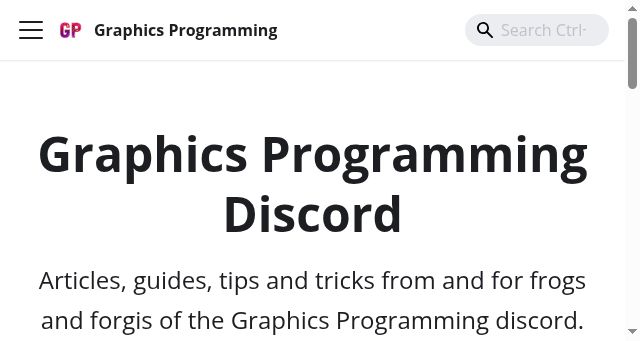 Screenshot of graphics-programming.org