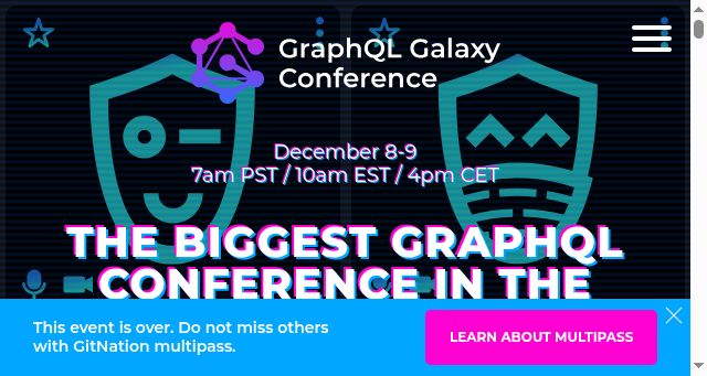 Screenshot of graphqlgalaxy.com
