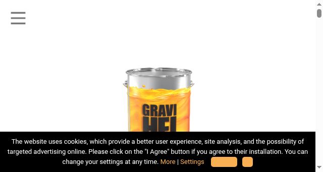 Screenshot of gravihel-helios.com