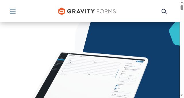 Screenshot of gravityforms.com