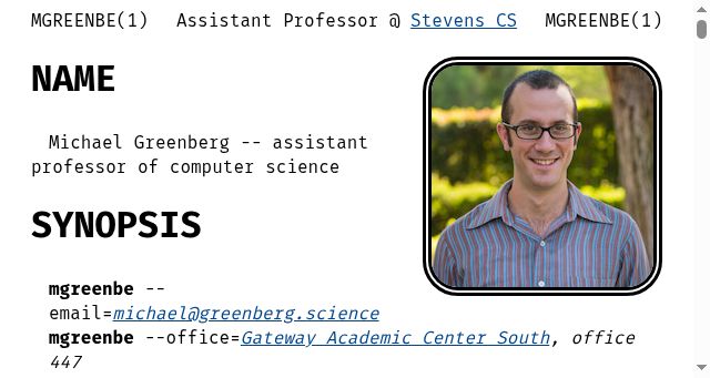 Screenshot of greenberg.science