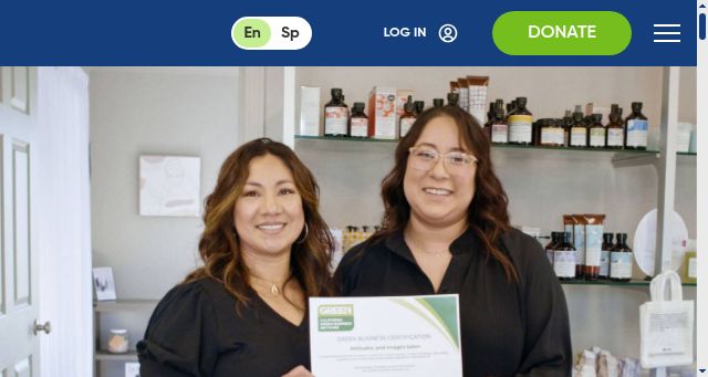 Screenshot of greenbusinessca.org