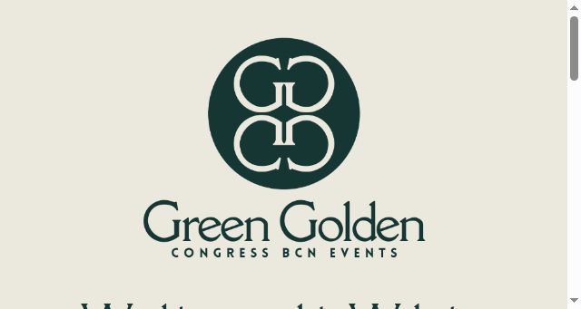 Screenshot of greengoldenevents.com