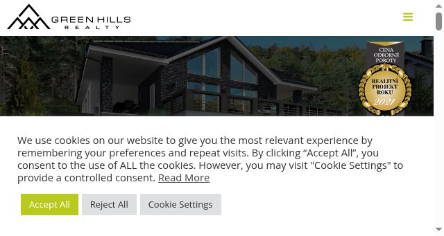 Screenshot of greenhills.cz