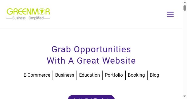 Screenshot of greenmor.io