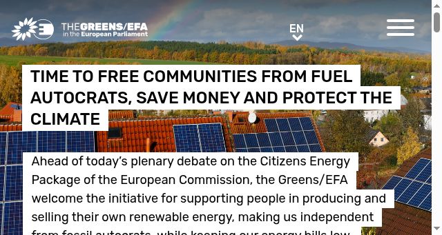 Screenshot of greens-efa.eu
