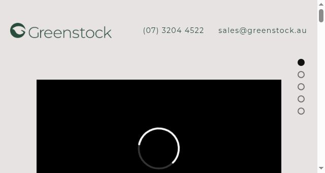 Screenshot of greenstocknurseries.com.au