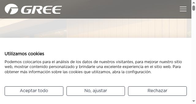 Screenshot of greeproducts.com