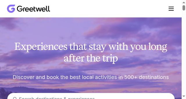 Screenshot of greetwell.com