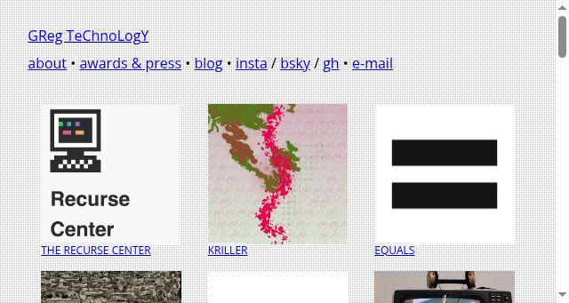 Screenshot of greg.technology