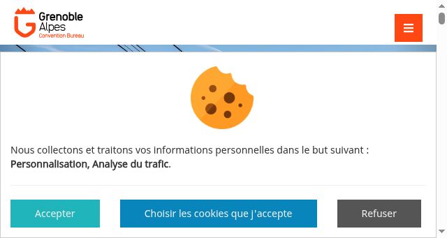 Screenshot of grenoble-congres.com