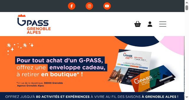 Screenshot of grenoblepass.com