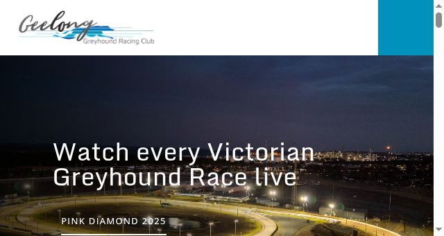 Screenshot of greyhoundsgeelong.com.au