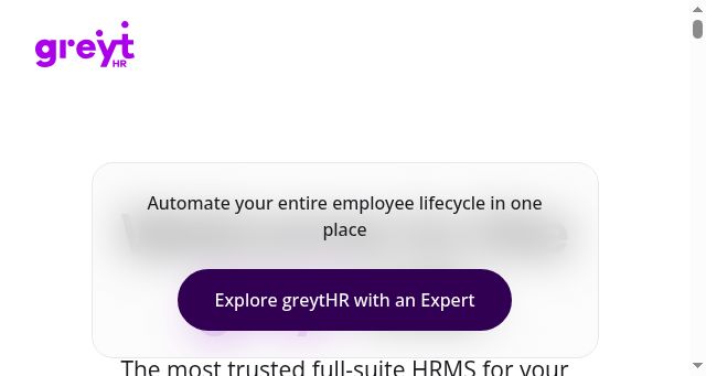 Screenshot of greythr.com