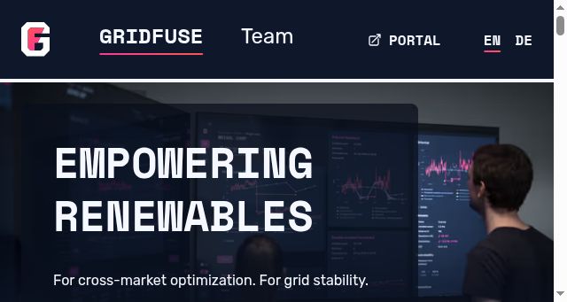 Screenshot of gridfuse.com