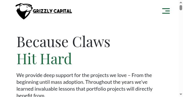 Screenshot of grizzly.capital