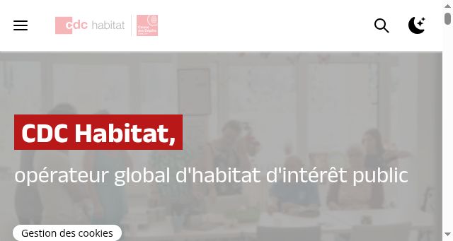 Screenshot of groupe-cdc-habitat.com