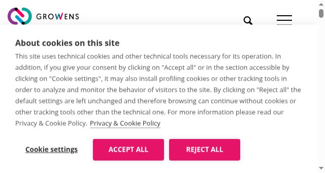 Screenshot of growens.io