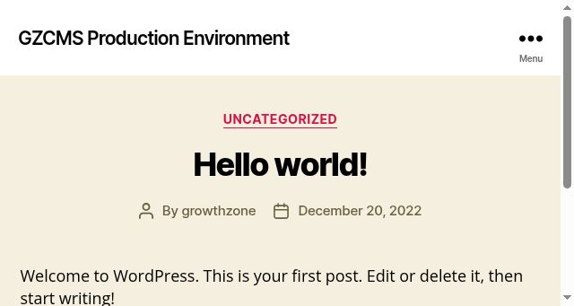 Screenshot of growthzonecms.com