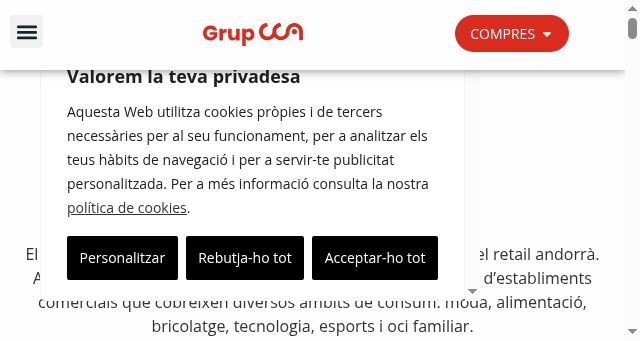 Screenshot of grupcca.ad