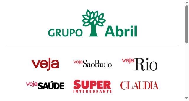 Screenshot of grupoabril.com.br
