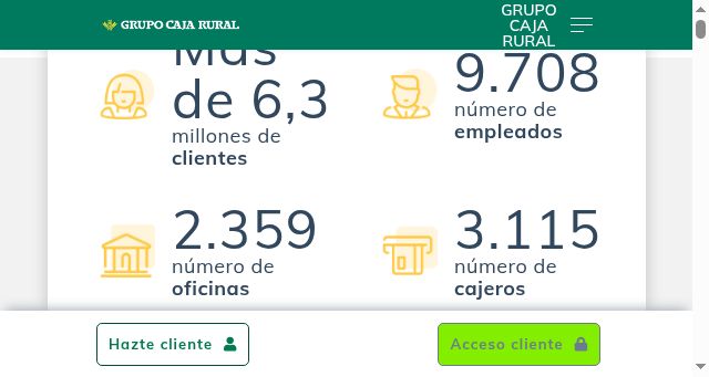 Screenshot of grupocajarural.es