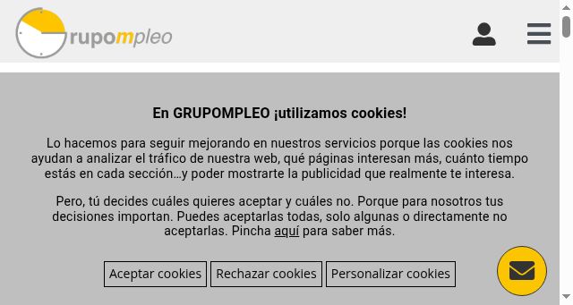 Screenshot of grupompleo.com