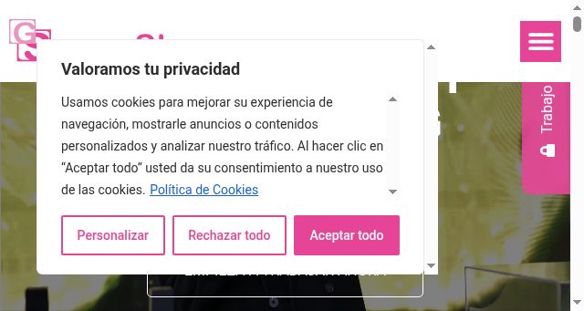 Screenshot of gruposky.com