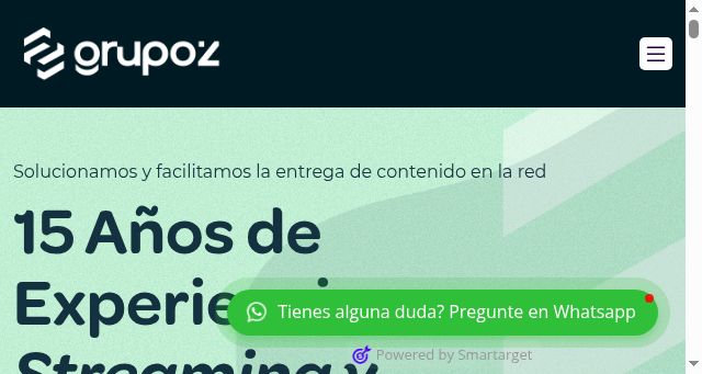 Screenshot of grupoz.cl