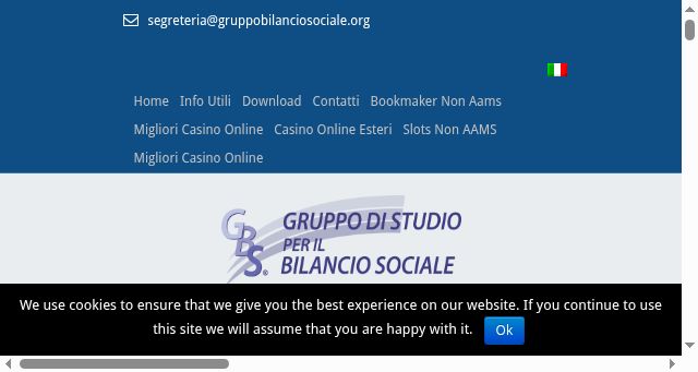 Screenshot of gruppobilanciosociale.org