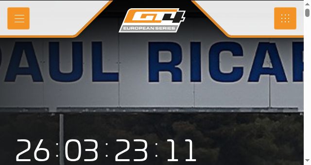 Screenshot of gt4europeanseries.com